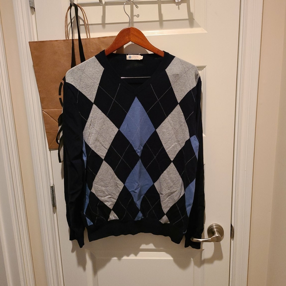 JCrew argyle sweater